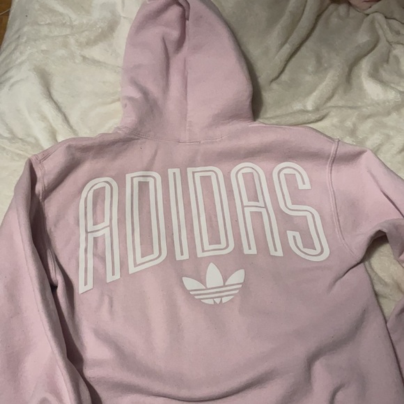 Small Adidas pink hoodie used - Picture 2 of 2